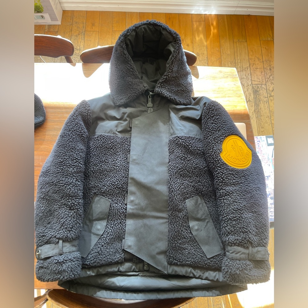 Moncler x Off White Sherpa Jacket size 1, small